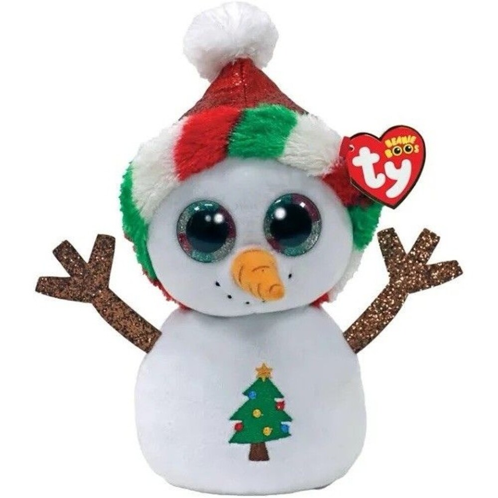 Ty Beanie Boos MISTY the Christmas Snowman (6 Inch) 2022 Plush Toy MNT Tags